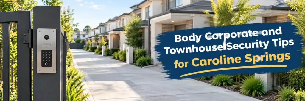 Body Corporate and Townhouse Security Tips for Caroline Springs