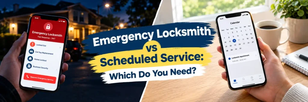 Emergency Locksmith vs Scheduled Service: Which Do You Need?