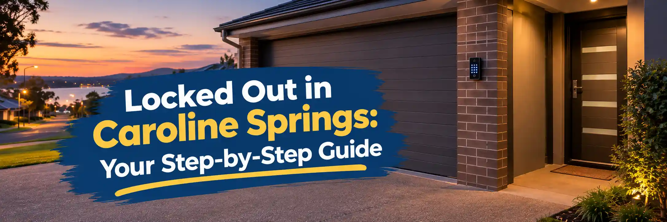 Locked out of a home in Caroline Springs with a smart entry lock
